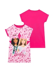 Character Pink Barbie Short Sleeve Nightdress - Image 2 of 8