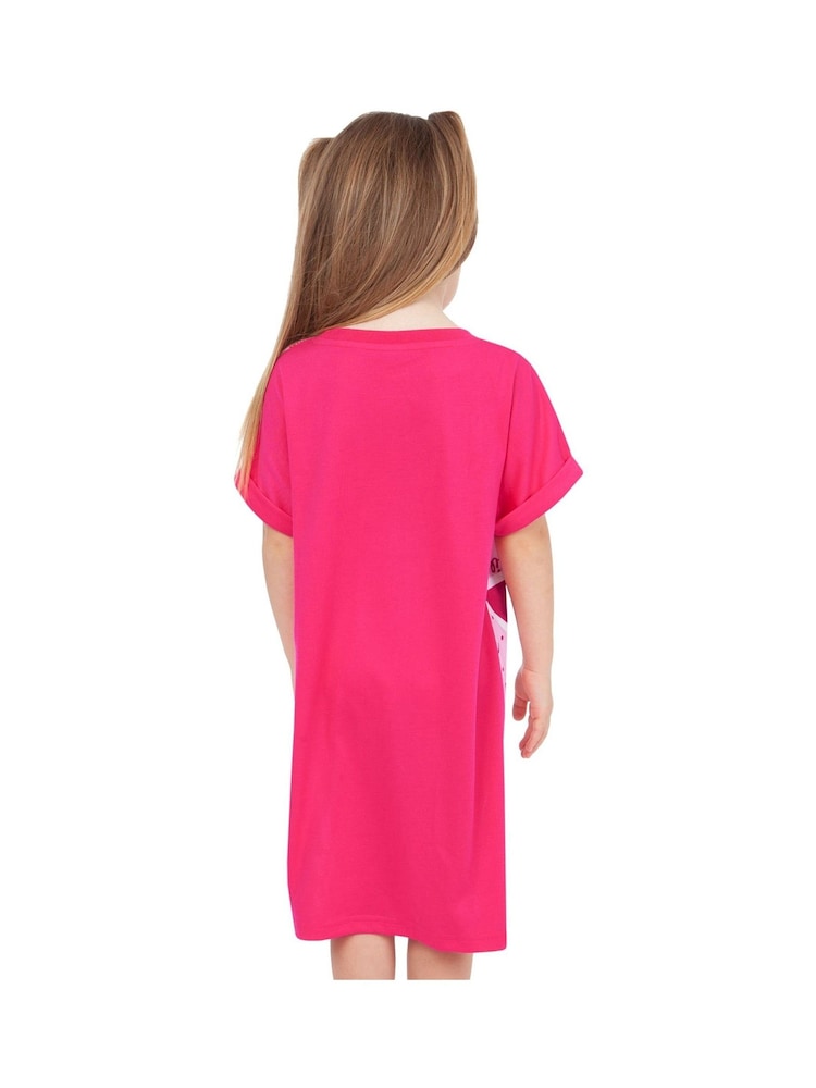 Character Pink Barbie Short Sleeve Nightdress - Image 8 of 8