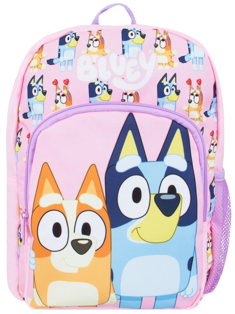 Sac à Dos Enfant Bluey Et Bingo - 32x25x10 Cm Polyester Officiel Pour École Et Sortie