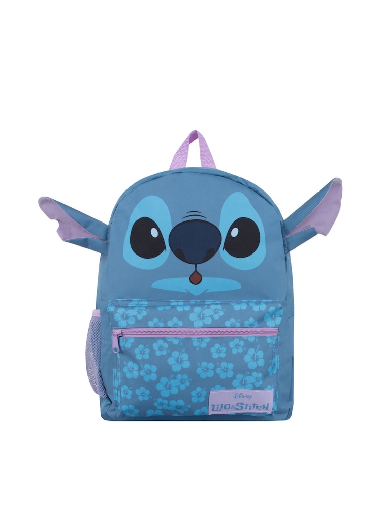 Character Blue Disney Lilo And Stitch Backpack With 3D Ears - Image 1 of 10