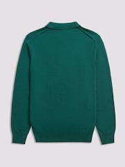 Duchamp Green Duchamp Long Sleeve Knit Polo Shirt - Image 2 of 5
