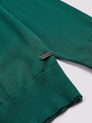 Duchamp Green Duchamp Long Sleeve Knit Polo Shirt - Image 4 of 5