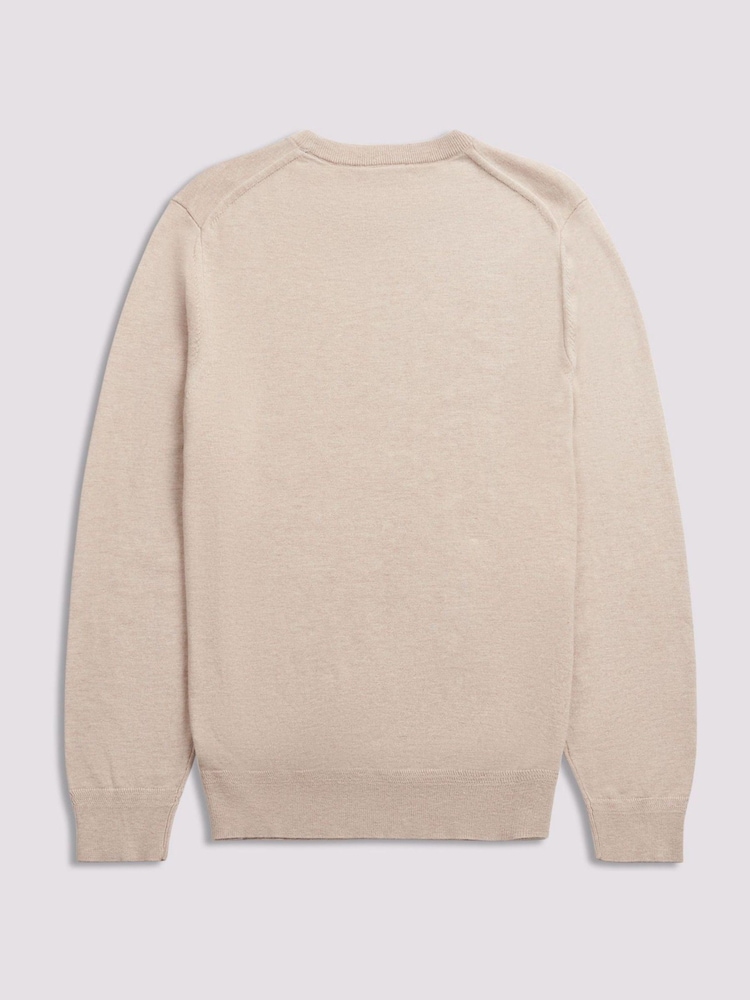 Duchamp Light Grey Crew Neck Knit Jumpers - Image 2 of 5
