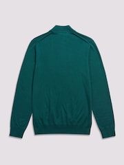 Duchamp Green Duchamp Quarter Zip Funnel Neck Black Jumper - Image 2 of 5