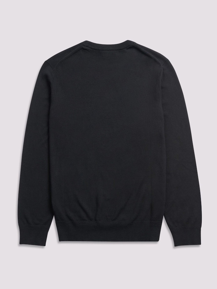 Duchamp Black Crew Neck Knit Jumpers - Image 2 of 5 Duchamp Black Crew Neck Knit Jumpers - Image 2 of 5