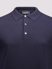 Azul - Duchamp Short Sleeve Knit Black Polo Shirt - Imagen 3 de 3