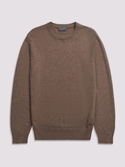 Duchamp Brown Crew Neck Knit Jumpers - Image 1 of 5
