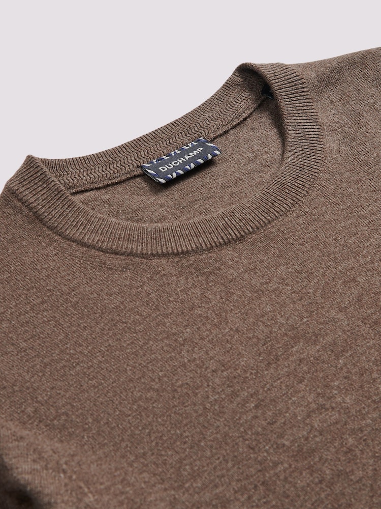 Duchamp Brown Crew Neck Knit Jumpers - Image 3 of 5