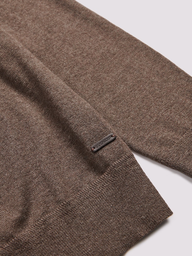 Duchamp Brown Crew Neck Knit Jumpers - Image 4 of 5