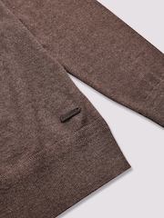 Duchamp Brown Duchamp Quarter Zip Funnel Neck Black Jumper - Image 4 of 5