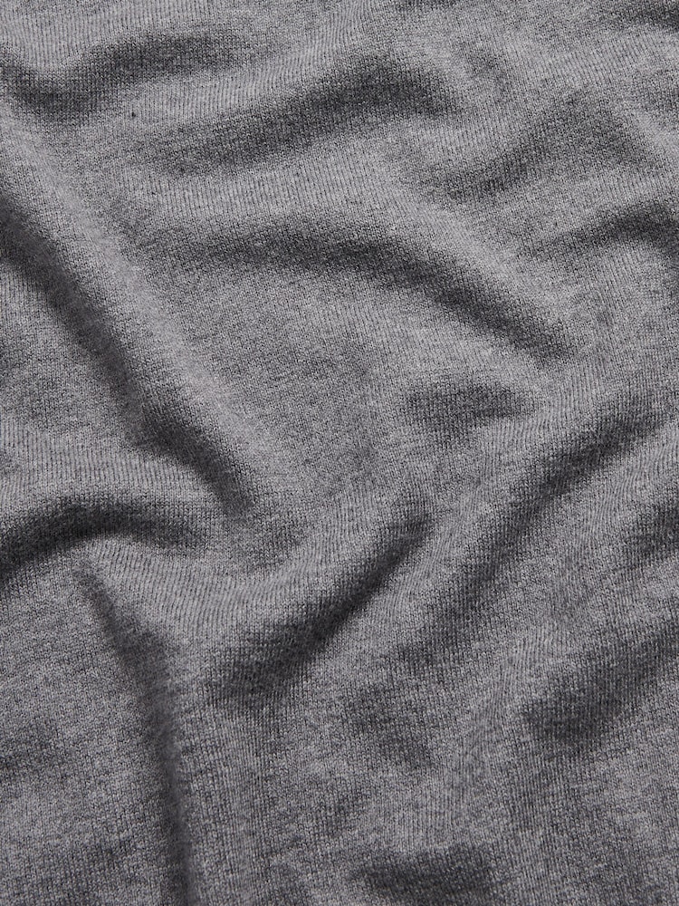 Duchamp Grey Duchamp Quarter Zip Funnel Neck Black Jumper - Image 5 of 5