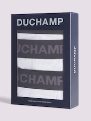 Duchamp White Duchamp Luxury Cotton Boxer White Briefs 3 Pack - Image 4 of 4