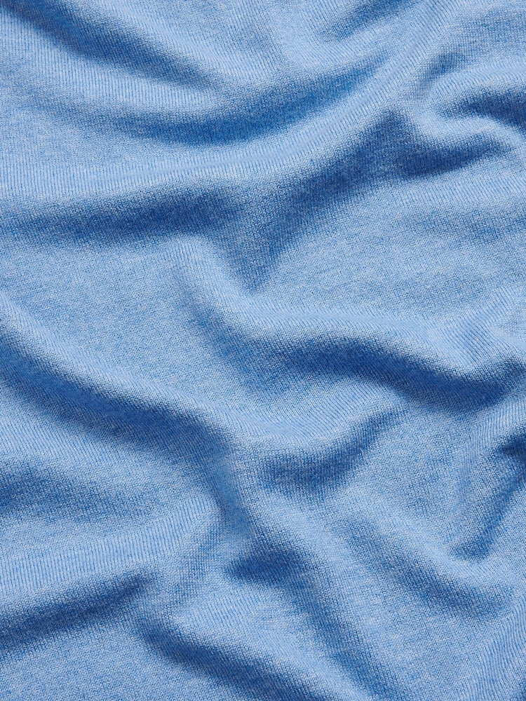Duchamp Light Blue Duchamp Quarter Zip Funnel Neck Black Jumper - Image 5 of 5
