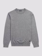 Duchamp Grey Crew Neck Knit Jumpers - Image 1 of 5
