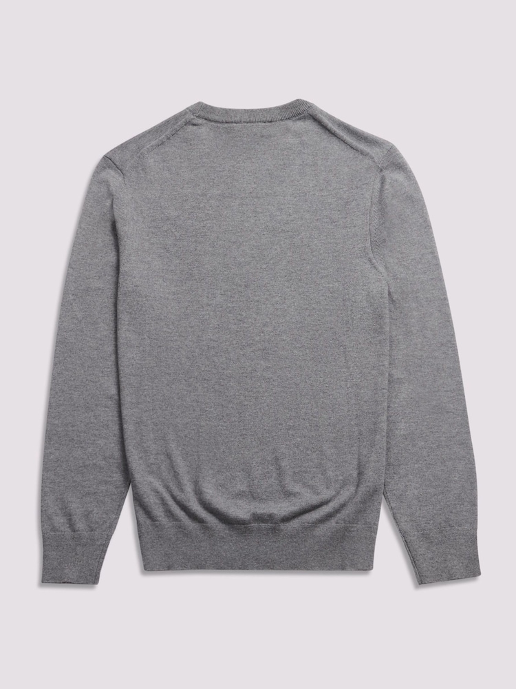 Duchamp Grey Crew Neck Knit Jumpers - Image 2 of 5
