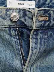 Mango Blue Miami Mid Rise Straight Leg Jeans - Image 7 of 7