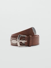 Mango Brown Western Belt - Image 1 of 4