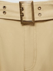 Mango Brown Straight Leg Belted Trousers - Image 7 of 7