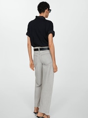 Mango Grey Barrell Leg 100% Cotton Jeans - Image 2 of 7