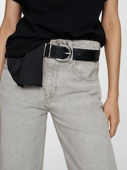 Mango Grey Barrell Leg 100% Cotton Jeans - Image 4 of 7