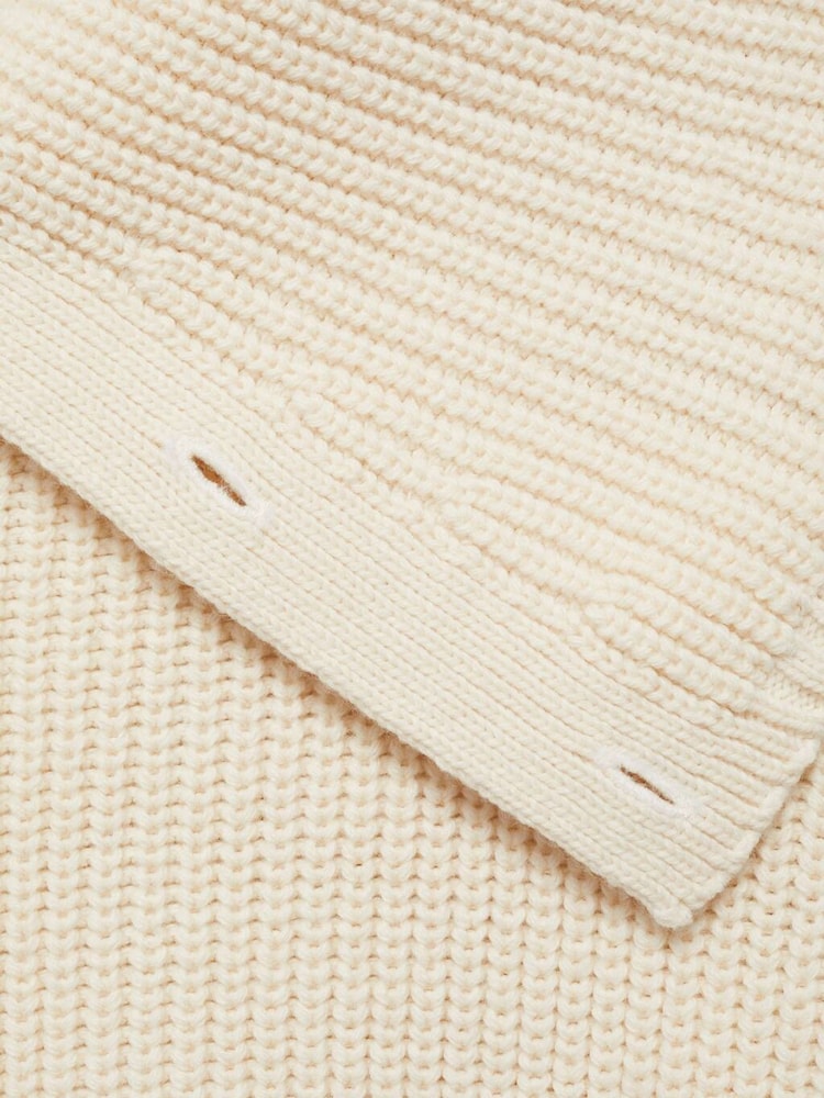 Mango Cream Asymetric Sweater - Image 7 of 7 Mango Cream Asymetric Sweater - Image 7 of 7