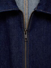 Mango Blue Denim 100% Cotton Jumpsuit With Belt - Image 7 of 7