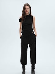Mango Black Party Off The Shoulder Top - Image 3 of 7