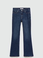 Mango Blue Fiona Flare Mid-Rise 100% Cotton Jeans - Image 5 of 6