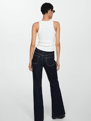 Mango Black Violet High-Rise Flared Jeans - Image 3 of 7