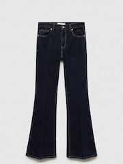 Mango Black Violet High-Rise Flared Jeans - Image 6 of 7