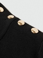 Mango Cream Sweater With Shoulder Buttons - Image 6 of 6