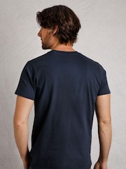 Weird Fish Blue Weird Fish Blue Tidal 100% Cotton Short Sleeve Branded T-Shirt - Image 2 of 5
