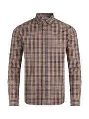 Weird Fish Brown Weird Fish Lando Long Sleeve 100% Cotton Check Shirt - Image 6 of 7