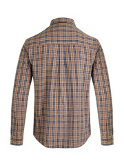 Weird Fish Brown Weird Fish Lando Long Sleeve 100% Cotton Check Shirt - Image 7 of 7