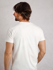 Weird Fish Cream Weird Fish Cream Tidal Short Sleeve Branded T-Shirt - Image 2 of 6