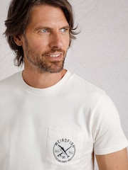 Weird Fish Cream Weird Fish Cream Tidal Short Sleeve Branded T-Shirt - Image 4 of 6