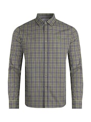 Weird Fish Green Weird Fish Lando Long Sleeve 100% Cotton Check Shirt - Image 5 of 6