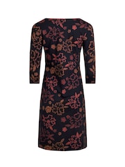 Weird Fish Blue/Red Starshine Printed Jersey Dress - Image 6 of 6