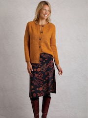 Weird Fish Blue Malmo Organic Printed Jersey Skirt - Image 1 of 3
