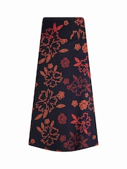 Weird Fish Blue Malmo Organic Printed Jersey Skirt - Image 2 of 3