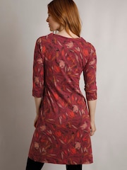 Weird Fish Pink Starshine Printed Jersey Dress - Image 2 of 6