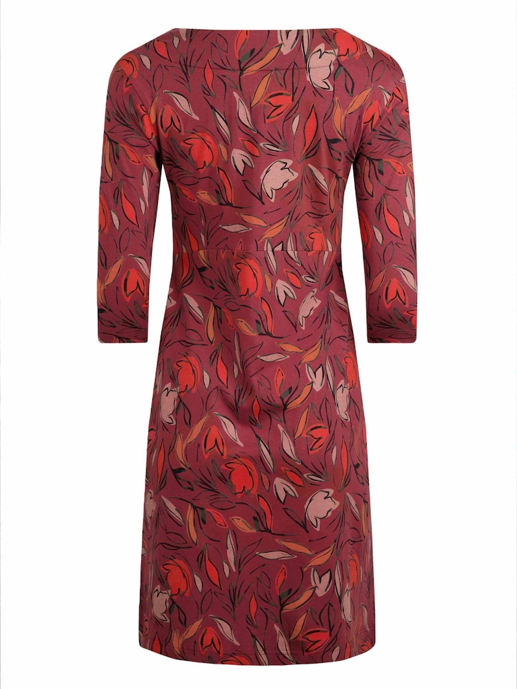 Weird Fish Pink Starshine Printed Jersey Dress - Image 6 of 6