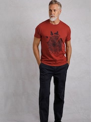 Castanho - Camiseta gráfica do Lenhador Weird Fish Weird Fish - Imagem 1 de 6