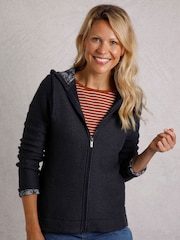 Weird Fish Aqua Blue Chicoa Full Zip Hooded Classic 100% Cotton Macaroni Hoodies - Image 3 of 7