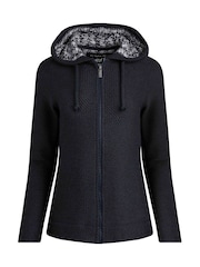 Weird Fish Aqua Blue Chicoa Full Zip Hooded Classic 100% Cotton Macaroni Hoodies - Image 6 of 7