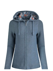 Weird Fish Blue Weird Fish Chicoa Eco Full Zip Hooded Classic 100% Organic Cotton Macaroni Hoodies - Image 6 of 7