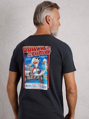 Weird Fish Blue Weird Fish Quack To The Future Heritage Wash Artist 100% Cotton T-Shirt - Image 1 of 7
