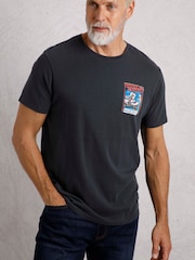 Weird Fish Blue Weird Fish Quack To The Future Heritage Wash Artist 100% Cotton T-Shirt - Image 2 of 7
