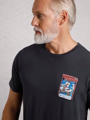 Weird Fish Blue Weird Fish Quack To The Future Heritage Wash Artist 100% Cotton T-Shirt - Image 5 of 7