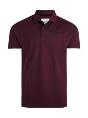 Weird Fish Burgundy Red 100% Cotton Miles Pique Polo Shirt - Image 5 of 6
